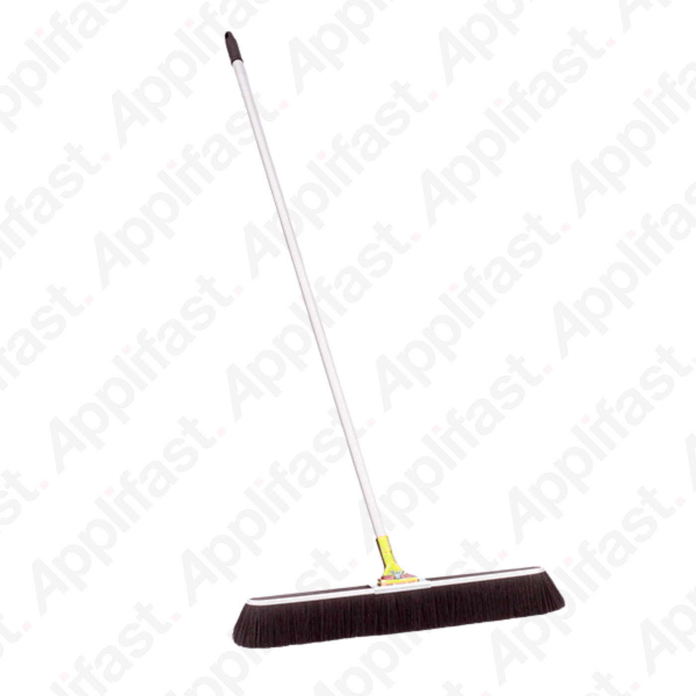 Bruske Black Medium Bristle Broom - 60’’ Steel Handle