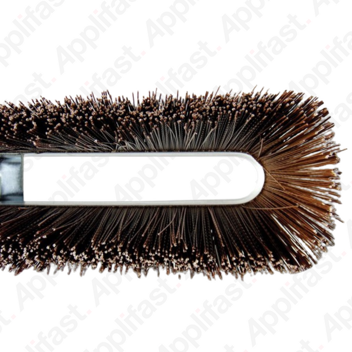Bruske Brown Coarse Bristle Broom - 60’’ Steel Handle