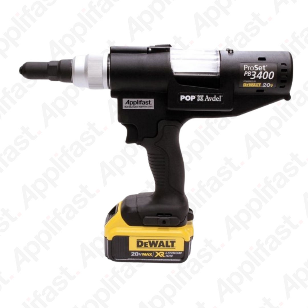 PB3400-NA8 POP ProSet PB3400 20V Battery Powered Rivet Tool - 2 Batteries &amp; Charger