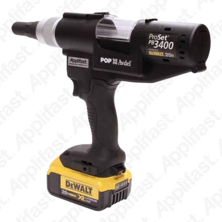PB3400-NA8 POP ProSet PB3400 20V Battery Powered Rivet Tool - 2 Batteries &amp; Charger