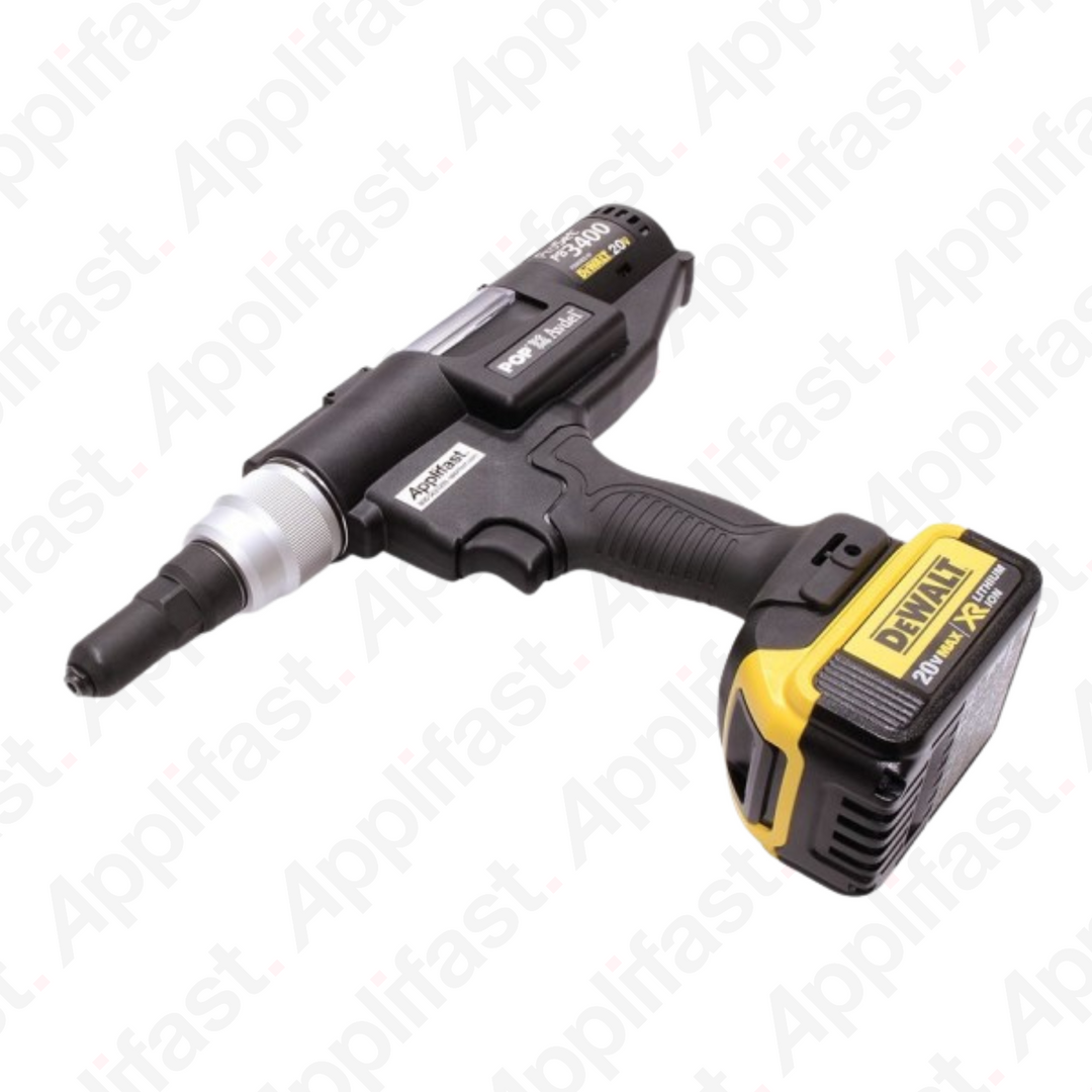 PB3400-NA8 POP ProSet PB3400 20V Battery Powered Rivet Tool - 2 Batteries &amp; Charger